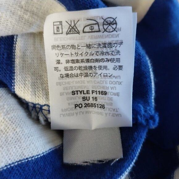 J Crew Striped T-Shirt Dress Size Medium Blue Casual Preppy Cotton - Picture 12 of 12